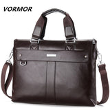 VORMOR 2019 Men Casual Briefcase Business Shoulder Bag Leather Messenger Bags Computer Laptop Handbag Bag Men's Travel Bags