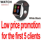 50%off 42mm Smart Watch Series 4 Clock Push Message Bluetooth Connectivity For Android phone IOS apple iPhone 6 7 8 X Smartwatch