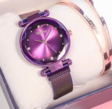 2019 Magnet Magnetic Force Unique Creative Band Women Luxury Quartz Watches Ladies Dress Wristwatches Watch NO Box&Bracelet