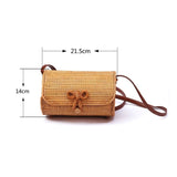 2019 Fashion Round Straw Bags Summer Style Women Handbags Bohemian Rattan Crossbody Bags Handmade Woven Beach Circular Bags