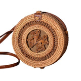 2019 Fashion Round Straw Bags Summer Style Women Handbags Bohemian Rattan Crossbody Bags Handmade Woven Beach Circular Bags