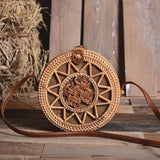 2019 Fashion Round Straw Bags Summer Style Women Handbags Bohemian Rattan Crossbody Bags Handmade Woven Beach Circular Bags