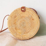 2019 Fashion Round Straw Bags Summer Style Women Handbags Bohemian Rattan Crossbody Bags Handmade Woven Beach Circular Bags