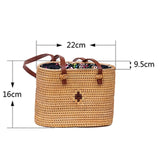 2019 Fashion Round Straw Bags Summer Style Women Handbags Bohemian Rattan Crossbody Bags Handmade Woven Beach Circular Bags