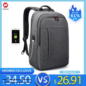 Tigernu Anti thief USB bagpack 15.6 to 17inch laptop backpack for Women Men school Bag Female Male Travel Mochila Father's Gift