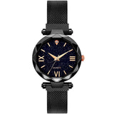 2019 Hot Sale Starry Sky Watch Women's Luxury Magnetic Magnet Buckle Quartz Wristwatch Geometric Surface Female Diamond Watches