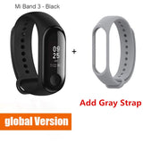 Original Xiaomi Mi Band 3 4 Global Version Smart Wristband Touch Screen Message Heart Rate Time Smartband Fitness Bracelet Watch