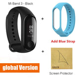 Original Xiaomi Mi Band 3 4 Global Version Smart Wristband Touch Screen Message Heart Rate Time Smartband Fitness Bracelet Watch