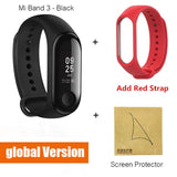 Original Xiaomi Mi Band 3 4 Global Version Smart Wristband Touch Screen Message Heart Rate Time Smartband Fitness Bracelet Watch