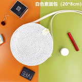Bali Island Hand Woven Bag Round Bag buckle Rattan  Straw Bags Satchel Wind Bohemia Beach Circle Bag