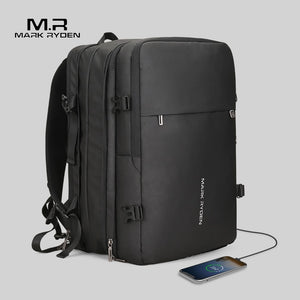 Mark Ryden Man Backpack Fit 17 inch Laptop USB Recharging Multi-layer Space Travel Male Bag Anti-thief Mochila